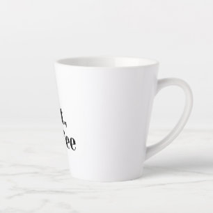 Taza De Café Latte White mug With desing