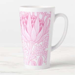 Taza De Café Latte William Morris Artichoke Pink