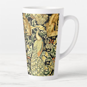 Taza De Café Latte William Morris Forest Tapestry Fox Hare Peacock