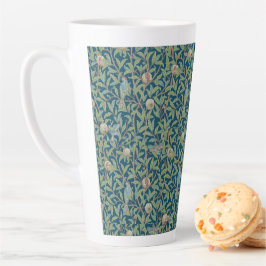 Taza De Café Latte William Morris "Pájaro y granada" 