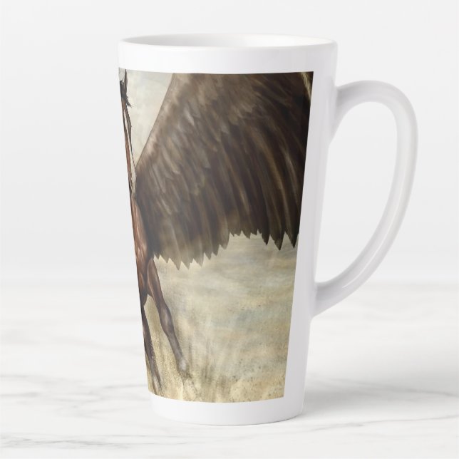 Taza De Café Latte Winged Pegasus (Derecha)