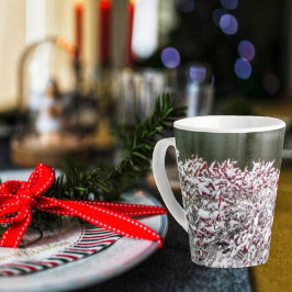 Taza De Café Latte Winter Berries Latte Mug