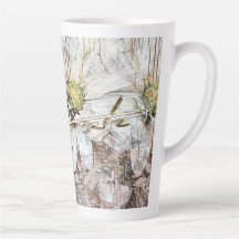 Winter Daisies Latte Mug