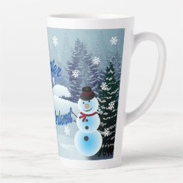 Taza De Café Latte Winter Wonderland Latte Mug