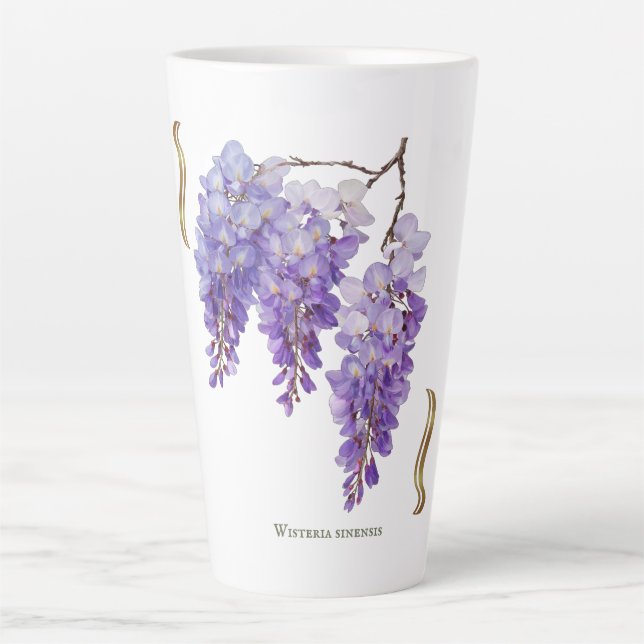 Taza De Café Latte Wisteria Sinensis  (Anverso)
