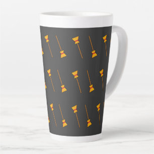 Taza De Café Latte Witch Broom