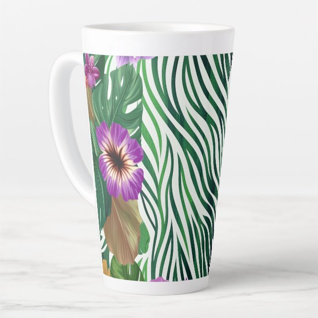 Taza De Café Latte Wogende Dschungel-Harmonie (Ángulo izquierdo)