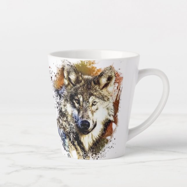Taza De Café Latte Wolf (Derecha)