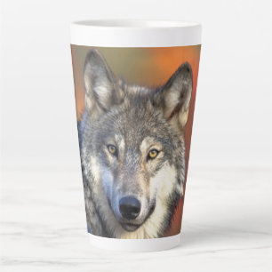 Taza De Café Latte "Wolf Aware"