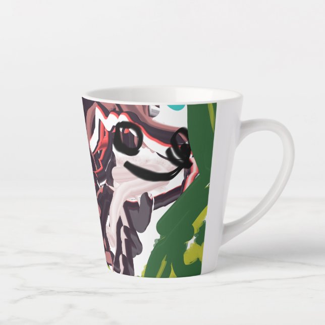 Taza De Café Latte Wolf en primavera (Derecha)