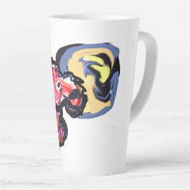 Taza De Café Latte Wolf light moon 