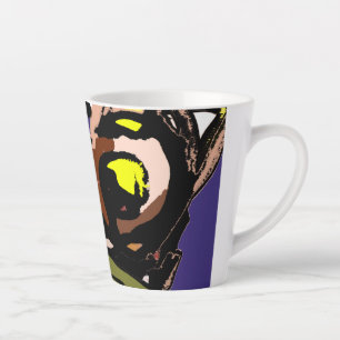 Taza De Café Latte Wolf y Moon