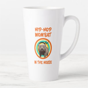Taza De Café Latte Wombat divertido de Hip-hop en la casa