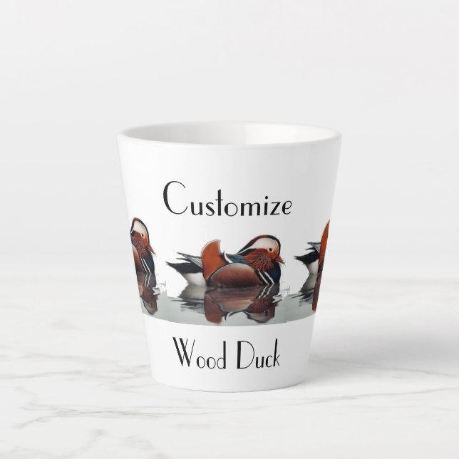 Taza De Café Latte Wood Duck Thunder_Cove (Anverso)