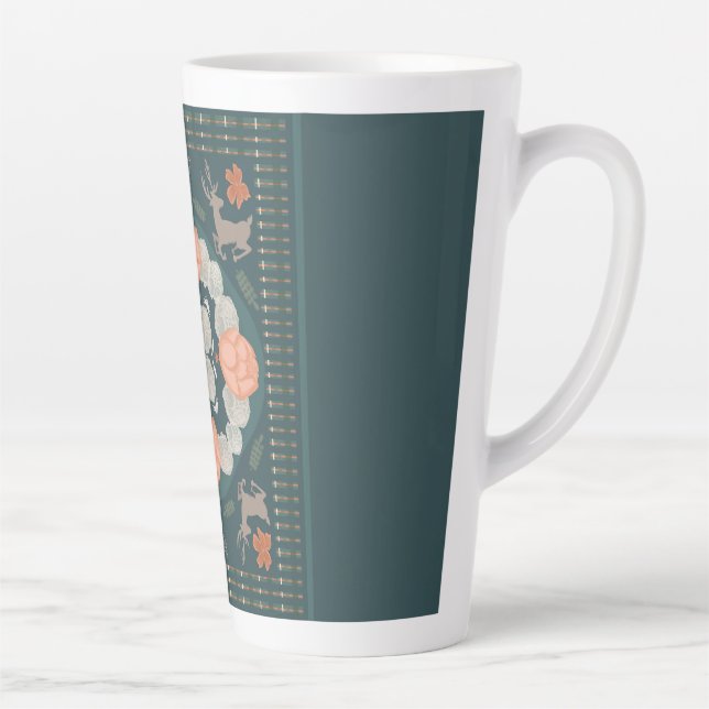 Taza De Café Latte Woodland encantado (Derecha)
