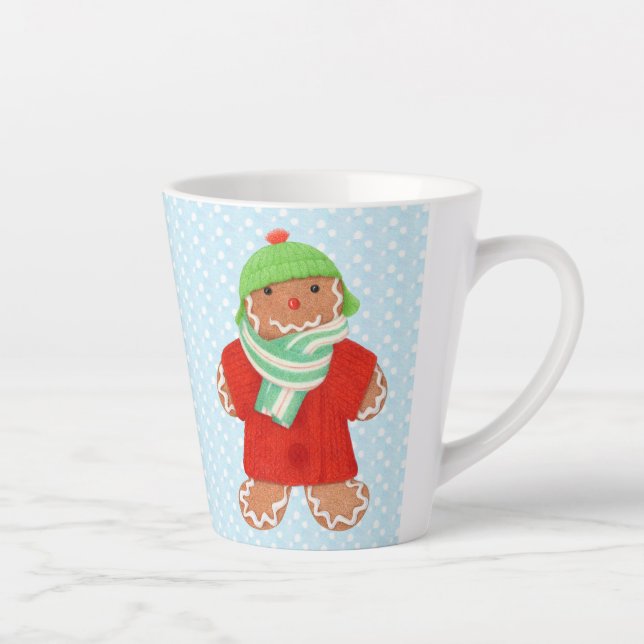 Taza De Café Latte WOOLIE GINGERBREAD Latte Mug (Derecha)