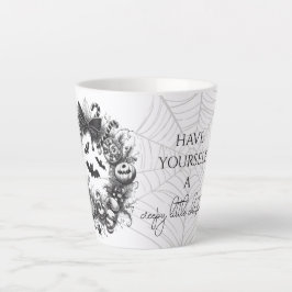 Taza De Café Latte Wreath espeluznante