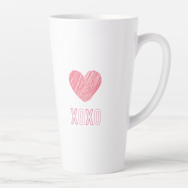 Taza De Café Latte XOXO" Mug (Derecha)