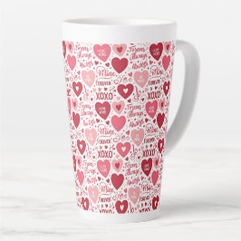 Taza De Café Latte XOXO & Siempre Mío