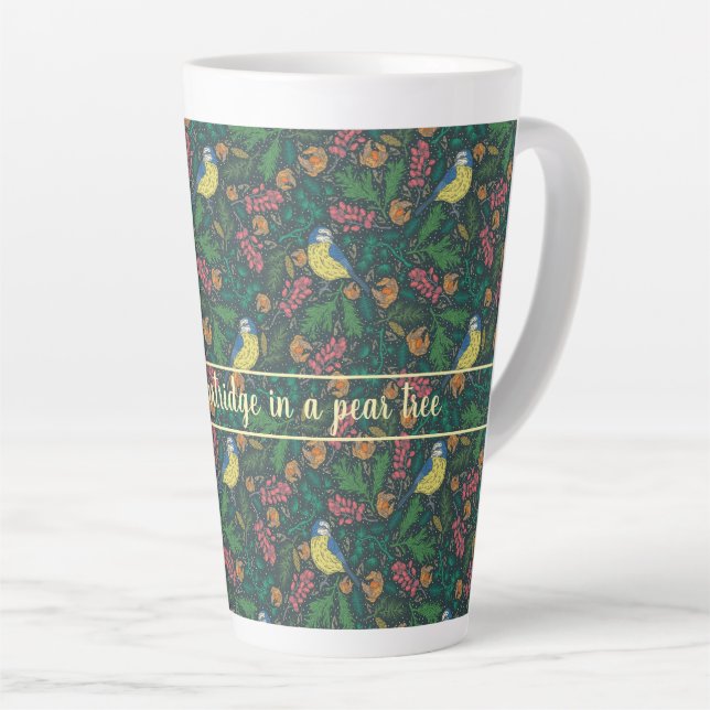 Taza De Café Latte Y un perdiz en un árbol perverso, Navidades (Ángulo derecho)