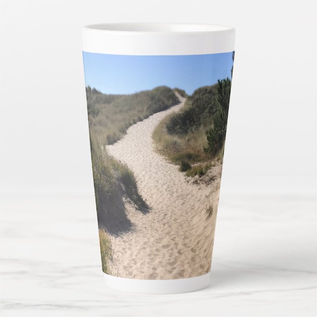 Taza De Café Latte Yaquina Bay State Recreation Site, Newport, Oregón (Anverso)