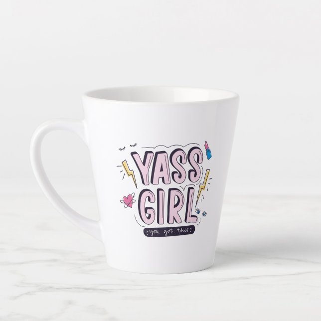 Taza De Café Latte Yass Chica | Tienes Esto (Izquierda)