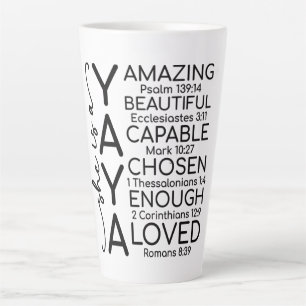 Taza De Café Latte Yaya Inspirador