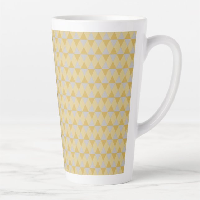 Taza De Café Latte Yellow diamonds (Derecha)