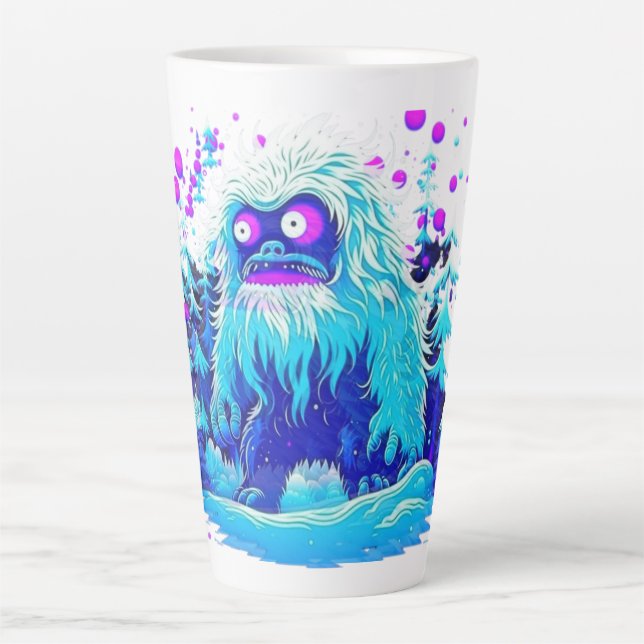 Taza De Café Latte Yeti Winter Wonderland (Anverso)