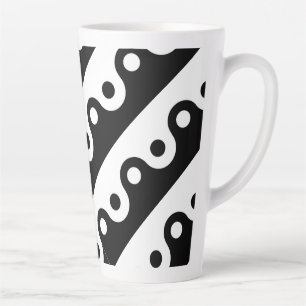 Taza De Café Latte Yin yang