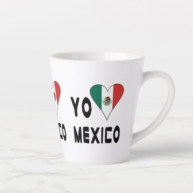 Taza De Café Latte Yo amo México (Derecha)