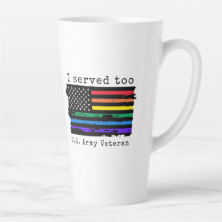 Taza De Café Latte Yo También Trabajé Para El Veterano Del Ejército E