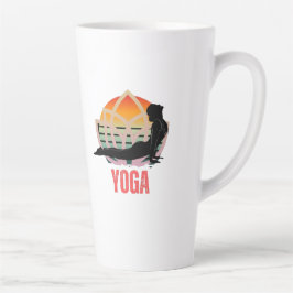 Taza De Café Latte Yoga: Abraza el flujo