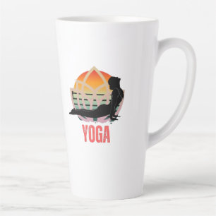 Taza De Café Latte Yoga: Abraza el flujo