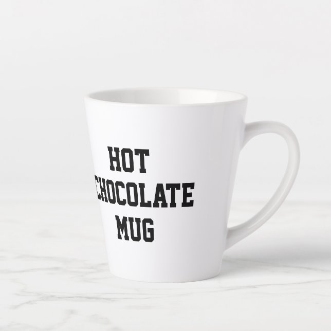Taza De Café Latte Your Name Hot Chocolate Mug (Derecha)