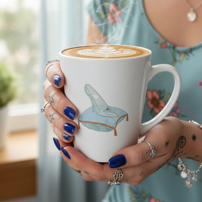 Taza De Café Latte Zapatilla de Cristal (Subido por el creador)