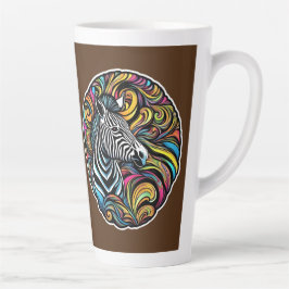 Taza De Café Latte Zebra 1