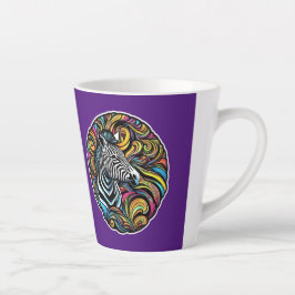 Taza De Café Latte Zebra 1