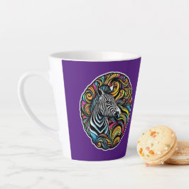 Taza De Café Latte Zebra 1