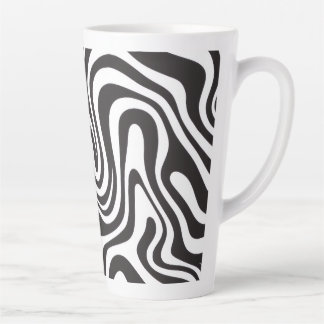 Taza De Café Latte Zebra Print