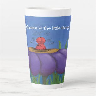 Taza De Café Latte Zen Ladybug