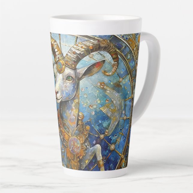 Taza De Café Latte Zodiac - Capricornio (Ángulo derecho)