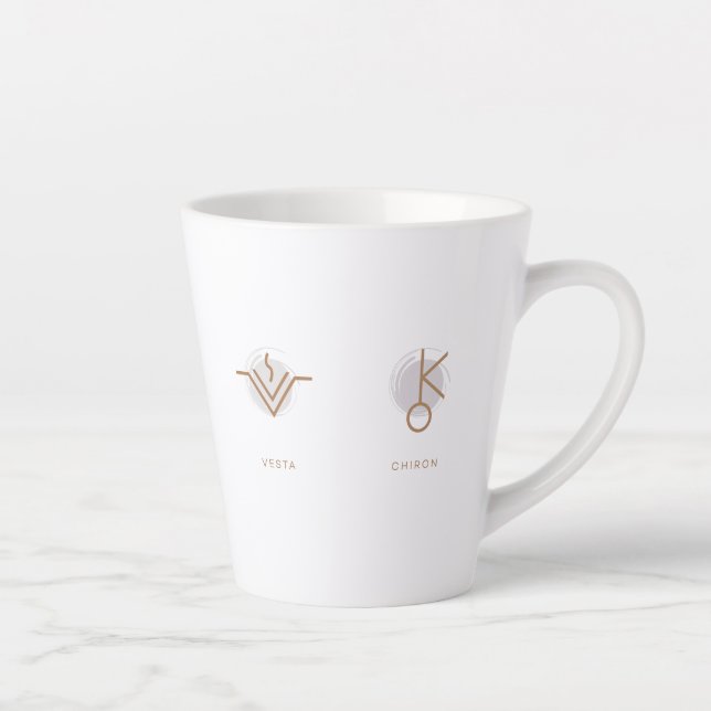 Taza De Café Latte Zodiac Latte Mug (Derecha)