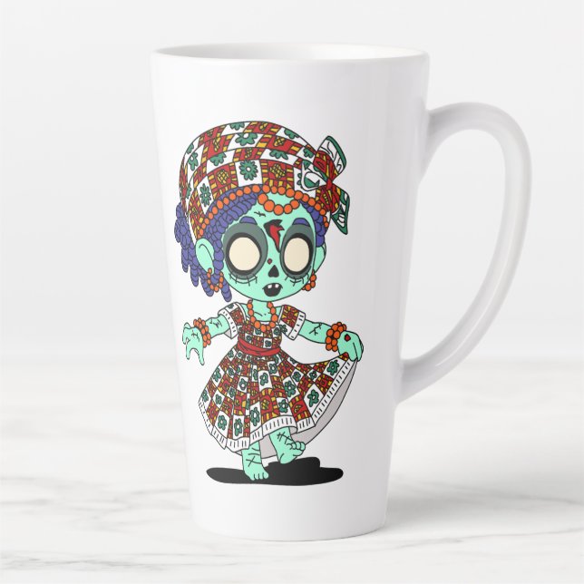 Taza De Café Latte Zombie de África Occidental (Derecha)