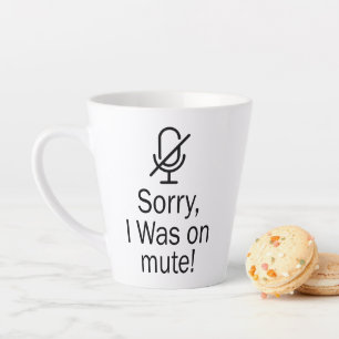 Taza De Café Latte Zoom/Equipos Lamentamos haber estado en una videol