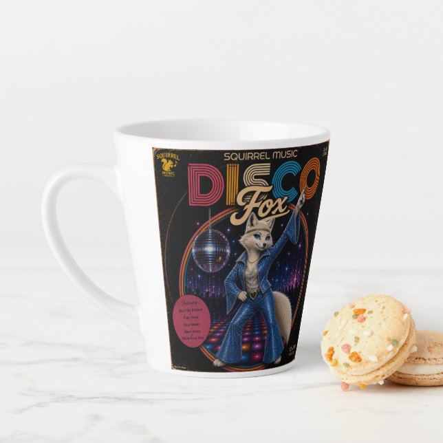 Taza De Café Latte Zorra Disco (In situ)