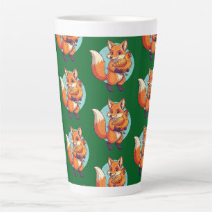 Taza De Café Latte Zorro rojo