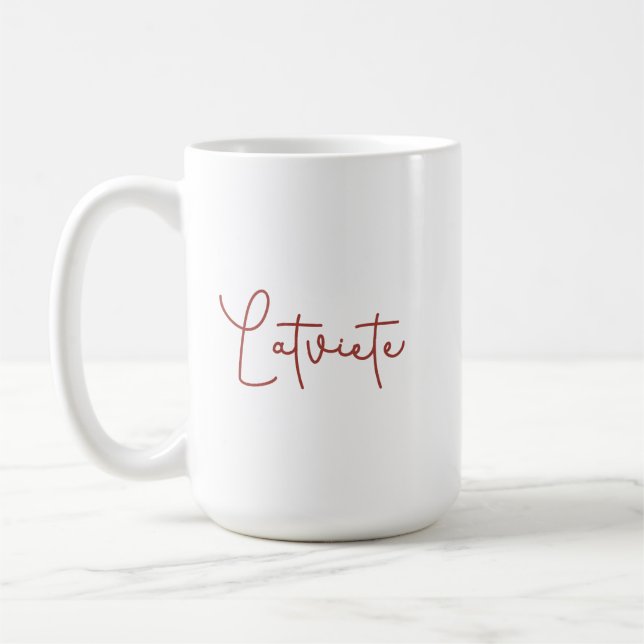 Taza De Café Latviete (Izquierda)