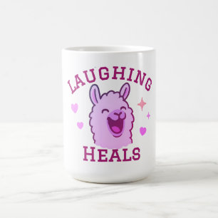 Taza De Café Laughing Heals Cute Llama