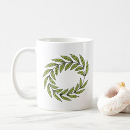 Taza De Café Laurel wreath aislado Set Classic
